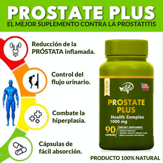 Prostate PLUS X90 – Cuida tu Próstata y Recupera tu Bienestar Masculino Hoy